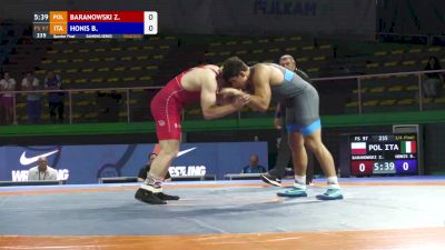 97 kg Quarterfinal - Zbigniew Baranowski, POL vs Benjamin Honis, ITA