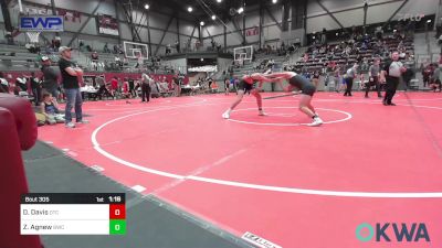 140 lbs Round Of 16 - Deacon Davis, Owasso Takedown Club vs Zane Agnew, Bartlesville Wrestling Club