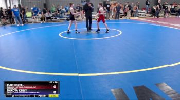 86 lbs Cons. Round 1 - Isac Rozell, Barlow Mat Club (DBA Barlow Wrestling) vs Dakota Keely, CNWC Concede Nothing Wrestling Club