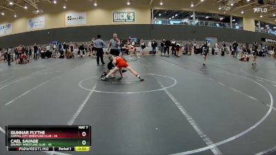 80 lbs Quarterfinal - Cael Savage, Grundy Wrestling Club vs Gunnar Flythe, Capital City Wrestling Club