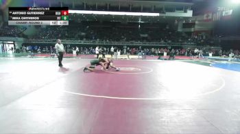 144 lbs Champ. Round 2 - Mika Ontiveros, Pitman vs Antonio Gutierrez, Delhi