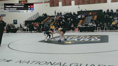 103 lbs Quarterfinal - Trinity Pendergrass, Quincy vs Mia Vazquez, Augustana (IL)