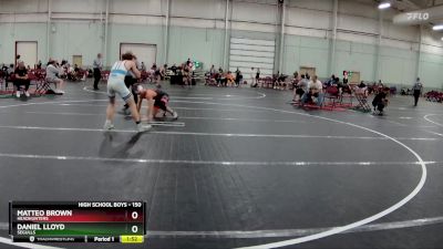 150 lbs Cons. Round 2 - Matteo Brown, Headhunters vs Daniel Lloyd, Segulls