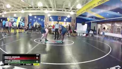 220 lbs Round 3 (8 Team) - Rocco Jonigan, Bomb Squad vs Myles Johnson, Oakleaf Wrestling Club