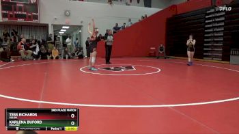 110 lbs 3rd Place Match - Karlena Buford, Midland vs Tess Richards, Solon