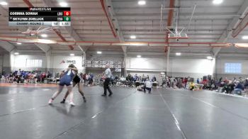 155 lbs Champ. Round 2 - Corinna Sowah, Lakota East High School vs Skylynn Zoellick, Teays Valley High School