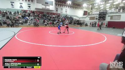 80 lbs Semifinal - Kole Spradling, Lakeside (Nine Mile) vs Mason Taft, Mountainside