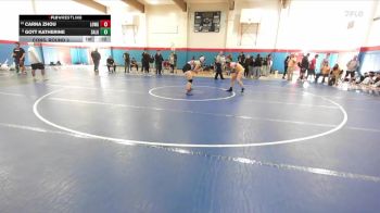 Girls 155 lbs Cons. Round 3 - Carna Zhou, Lowell Girls vs Gott Katherine, Salinas Girls