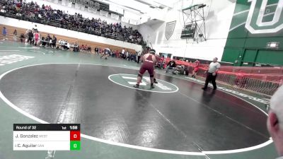 220 lbs Round Of 32 - Jesus Gonzalez, West Covina vs Christopher Aguilar, San Jacinto