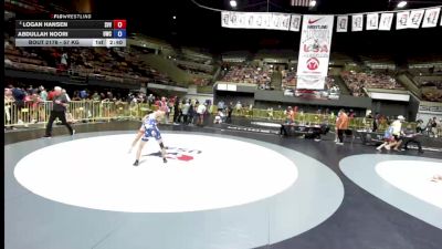 57 kg Quarters - Logan Hansen, Simi Valley Vandals vs Abdullah Noori, United Wrestling Club
