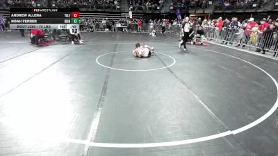 75 lbs Quarterfinal - Andrew Allena, Yale Street vs Noah Ferrer, Iron Horse