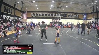 47 lbs Quarterfinal - Mason Whitfield, Palmetto State Wrestling Acade vs Victor Obaika, Spartanburg Wrestling Academy