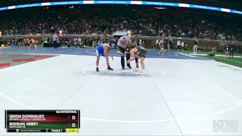 D1-126 lbs Quarterfinal - Bohdan Abbey, Hartland HS vs Simon Dominguez, Detroit Catholic Central HS