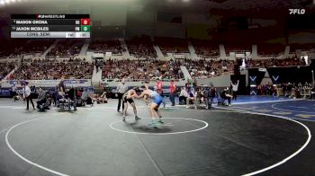 132-D4 Cons. Semi - Mason Orona, Round Valley High School vs Jaxon McBiles, Pima High School