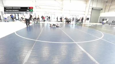 82 lbs 5th Place Match - Cooper Hennefer, Declo Stingers vs Hayven Morrill, Champions Wrestling Club