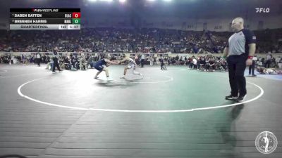 B3A-138 lbs Quarterfinal - Brennen Harris, Marlow vs Saben Batten, Blackwell