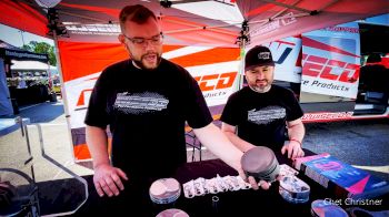 We Swung by the Wiseco Booth to Talk Pistons
