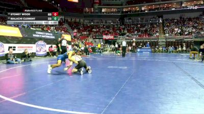 3A-126 lbs Champ. Round 1 - Malachi Clement, Clear Creek-Amana vs Stoney Wood, Indianola