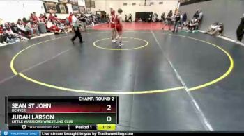 145 Boys Champ. Round 2 - Judah Larson, Little Warriors Wrestling Club vs Sean St John, Denver