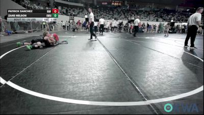 70 lbs 2nd Place - Patrick Sanchez, Raw Wrestling Club vs Zane Nelson, Owasso Takedown Club