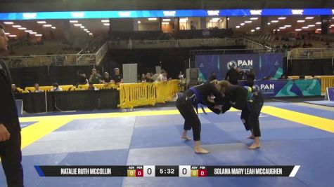 Solana Mary Leah McCaughen vs Natalie Ruth McCollin 2025 Pan Jiu Jitsu IBJJF Championship