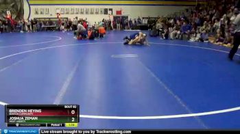 145 lbs Quarterfinal - Joshua Zeman, West Liberty vs Brenden Heying, Benton Community