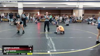 100 lbs Round 3 (4 Team) - Jackson Allemang, SHWA vs Blaine Barton, Ares