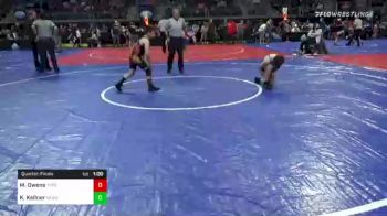 95 lbs Quarterfinal - Markis Owens, Topeka Blue Thunder vs Kaven Kellner, Monett