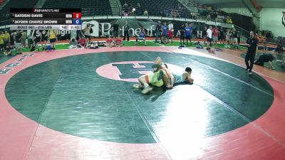 215 lbs 1st Place Match - Satoshi Davis, Nevada vs Jayden Chavez Brown, Nevada