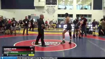 145 lbs Cons. Round 5 - Garrett Boyd, San Clemente vs Sammy Mendoza, Yucaipa