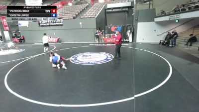 125 lbs Semis - Patricia Bray, Vasky Bros\Pitman Wrestling Club vs Evelyn Lopez