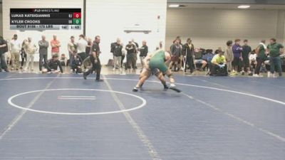 175 lbs Round Of 32 - Lukas Katsigiannis, NJ vs Kyler Crooks, OH