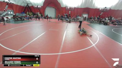 67 lbs Semifinal - Bransen Weber, LaCrosse Area Wrestlers vs Cooper Whiting, Illinois