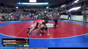 7 lbs Quarterfinal - Johnathan Keers, Foley vs Nicolaus Rigdon, Oak Mountain