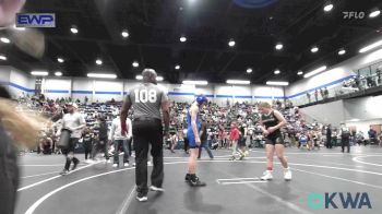 120 lbs Quarterfinal - Cassie Hansen, Henryetta Knights Wrestling Club vs Elijah Mahoney, Norman North