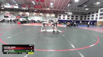 157 lbs Cons. Round 3 - Cutter Jones, Jamestown (N.D.) vs Noah Elliot, Vanguard University