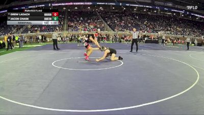 D2-157 lbs Semifinal - Drew Ladach, Huron HS (New Boston) vs Jacob Chase, Hamilton HS