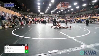 88 lbs Semifinal - Slade Davis, Weatherford Youth Wrestling vs Daeton Brown, Shelton Wrestling Academy