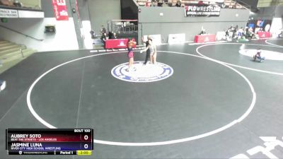 112 lbs Round 1 - Aubrey Soto, Beat The Streets - Los Angeles vs Jasmine Luna, River City High School Wrestling