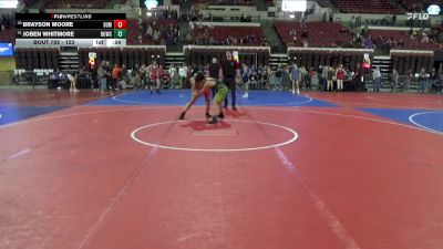 123 lbs Cons. Round 4 - Joben Whitmore, Cougar Club Wrestling vs Brayson Moore, Team Real Life