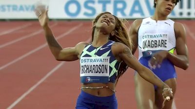 Sha'Carri Richardson 22.35 Into A Headwind To Win Ostrava 200m