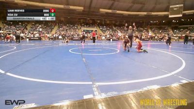 80 lbs Quarterfinal - Liam Reeves, Steel Valley Renegades vs Koa Cu, Monster Garage