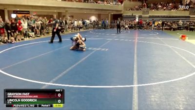 102 lbs Quarterfinal - Lincoln Goodrich, K-M vs Grayson Fast, WML (Windom/Mountain Lake)