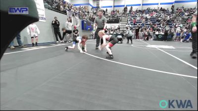 60 lbs Semifinal - Riggs Smith, Hinton Takedown Club vs Tucker Mcglamery, Noble Takedown Club