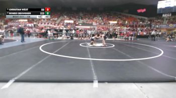 106 lbs Cons. Round 1 - Romeo Beougher, Clay Center Community HS vs Christian West, Rose Hill HS