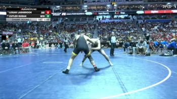1A-215 lbs Champ. Round 1 - Logan Lashbrook, Janesville vs Cutler Buban, Wayne, Corydon
