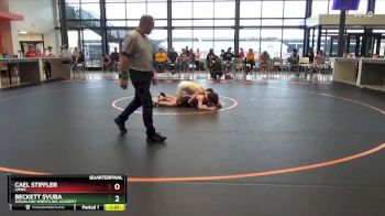 J-14 lbs Quarterfinal - Beckett Svuba, Siouxland Wrestling Academy vs Cael Stiffler, LMWC