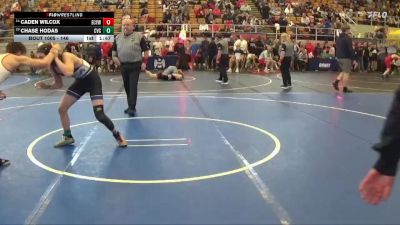 146 lbs Champ. Round 1 - Chase Hodas, CVCA vs Caden Wilcox, Elgin Comets Youth Wrestling