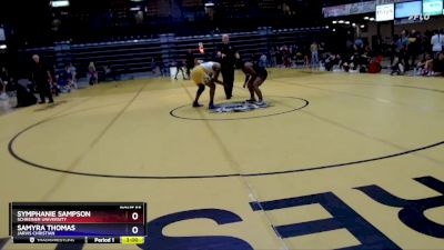 191 lbs Semifinal - Samyra Thomas, Jarvis Christian vs Symphanie Sampson, Schreiner University