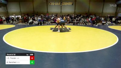 288 lbs Round Of 32 - Chad Troxler, Liberty-Bakersfield vs Adan Sanchez, Clovis